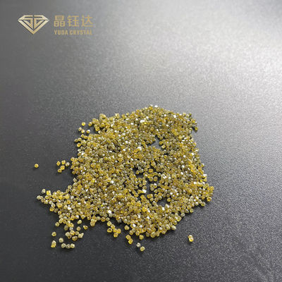diamants monocristallins synthétiques jaunes de 4.0mm