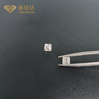 1.01Ct Asscher a coupé la couleur du diamant développée par laboratoire D CONTRE la clarté IGI de VVS a certifié HPHT