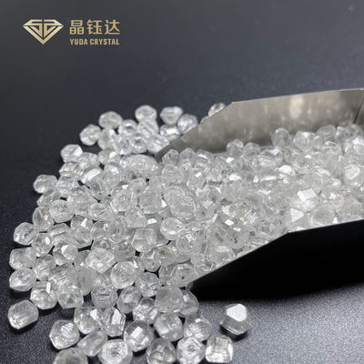 Le cristal de Yuda est de 3,0 à 4,0 ct. Blanc VVS VS HPHT Diamants bruts non coupés Diamants créés artificiellement en laboratoire